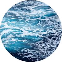 Komar Aloha Vlies Fototapete 125x125cm Rund