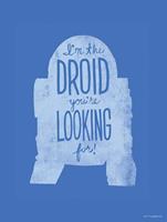 Komar Star Wars Silhouette Quotes R2D2 Kunstdruk 30x40cm