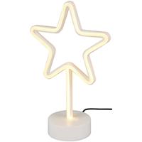 BES LED Led Tafellamp - Tafelverlichting - Trion Smilo - 1w - Rond at Wit - Kunststof