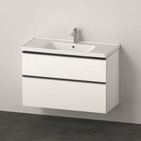 Duravit D-Neo meubelset m. wastafelonderbouwkast m. 2 laden m. softclose 100x20x48cm incl. wastafel wit mat DE012201818