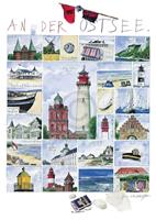 Sabine Gerke - An der Ostsee Kunstdruk 50x70cm