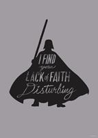 Komar Star Wars Silhouette Quotes Vader Kunstdruck 50x70cm