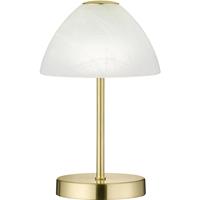 BES LED Led Tafellamp - Tafelverlichting - Trion Quno - 2w - Warm Wit 3000k - Rond at Goud - Aluminium