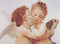 PGM William Bouguereau - The first Kiss Kunstdruk 80x60cm