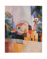 PGM August Macke - Weißes Haus Kunstdruk 56x71cm