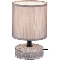 BES LED Led Tafellamp - Trion Maria - E14 Fitting - Rond at Bruin - Keramiek