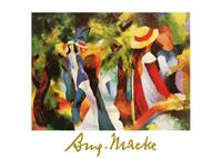 PGM August Macke - Ragazze sotto gli alberi Kunstdruk 70x50cm