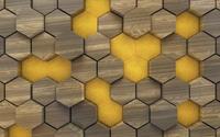 Komar Woodcomb Olive Vlies Fototapete 400x250cm 4-Bahnen