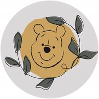 Komar Winnie Pooh Garland Zelfklevend Fotobehang 125x125cm rond