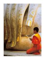 Hugh Sitton - The Hand of Buddha Kunstdruk 60x80cm