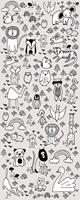 Komar Scribble Park Vlies Fotobehang 100x250cm 1-baan