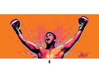 Pyramid Muhammad Ali Loud Kunstdruk 80x60cm