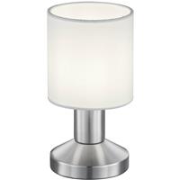 BES LED Led Tafellamp - Tafelverlichting - Trion Garno - E14 Fitting - Rond at Wit - Aluminium