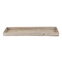 Houten kaarsenbord/plateau rechthoekig naturel wash 60 x 20 cm -