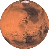 Komar Mars Vlies Fototapete 125x125cm Rund