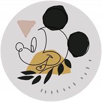 Komar Mickey Modern Art Selbstklebende Fototapete 125x125cm Rund