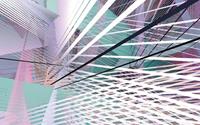 Komar Space Grid Spring Vlies Fototapete 400x250cm 4-Bahnen