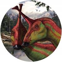 Komar Tsintaosaurus Selbstklebende Fototapete 125x125cm Rund
