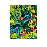 August Macke - Blumen Im Garten Kunstdruk 50x70cm