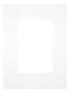 Passe-Partout 18x24cm/10x15cm Karton Wit Rand Recht