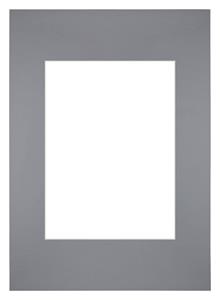 Your Decoration Passe-Partout 20x28cm/13x18cm Karton Grijs Rand Recht