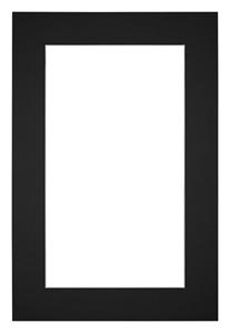 Your Decoration Passe-Partout 20x30cm/10x20cm Karton Zwart Rand 5cm Recht