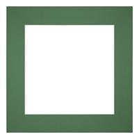 Your Decoration Passe-Partout 50x50cm/38x38cm Karton Groen Bos Rand 6cm Recht