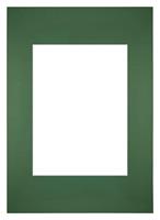 Your Decoration Passe-Partout 20x28cm/13x18cm Karton Groen Bos Rand Recht