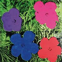 Andy Warhol - Flowers C. 1984 Kunstdruck 60x60cm