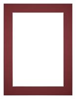 Your Decoration Passe-Partout 45x60cm/37x52cm Karton Wijnrood Rand 4cm Recht
