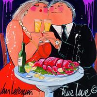 El van Leersum - True Love Kunstdruck 70x70cm