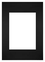 Your Decoration Passe-Partout 20x28cm/13x18cm Karton Zwart Rand Recht