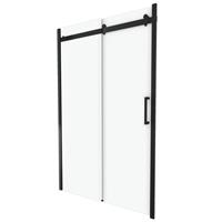 Praxis Aurlane schuifdeur Roll Black 120cm 8mm dik veiligheidsglas