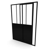 Praxis Aurlane schuifdeur Fabrik 140x200cm 5mm dik veiligheidsglas
