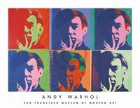 PGM Andy Warhol - A Set of Six Self-Portraits Kunstdruck 86x66cm