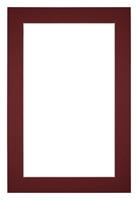 Your Decoration Passe-Partout 20x30cm/12x22cm Karton Wijnrood Rand 4cm Recht