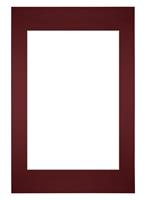 Your Decoration Passe-Partout 40x60cm/30x45cm Karton Wijnrood Rand Recht