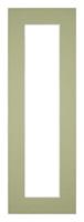 Your Decoration Passe-Partout 20x60cm/10x50cm Karton Mintgroen Rand 5cm Recht