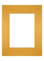 Your Decoration Passe-Partout 24x30cm/15x20cm Karton Geel Rand Recht