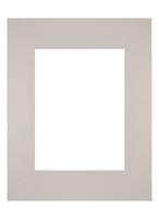 Your Decoration Passe-Partout 24x30cm/15x20cm Karton Grijs Graniet Rand Recht