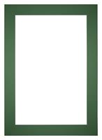 Your Decoration Passe-Partout 50x70cm/38x58cm Karton Groen Bos Rand 6cm Recht