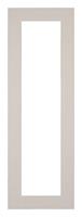 Your Decoration Passe-Partout 20x60cm/12x52cm Karton Grijs Graniet Rand 4cm Recht