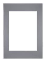 Your Decoration Passe-Partout 29,7x42cm/21x29,7cm A3/A4 Karton Grijs Rand Recht