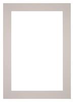 Your Decoration Passe-Partout 21x29,7cm/9x17,7cm A4 Karton Grijs Graniet Rand 6cm Recht