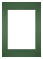 Your Decoration Passe-Partout 59,4x84cm/42x59,4cm A1/A2 Karton Groen Bos Rand Recht