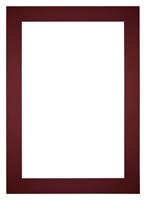 Your Decoration Passe-Partout 50x70cm/38x58cm Karton Wijnrood Rand 6cm Recht