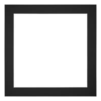 Your Decoration Passe-Partout 20x20cm/12x12cm Karton Zwart Rand 4cm Recht