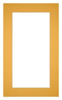 Your Decoration Passe-Partout 30x50cm/20x40cm Karton Geel Rand 5cm Recht