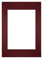Your Decoration Passe-Partout 59,4x84cm/42x59,4cm A1/A2 Karton Wijnrood Rand Recht