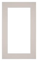 Your Decoration Passe-Partout 30x50cm/20x40cm Karton Grijs Graniet Rand 5cm Recht